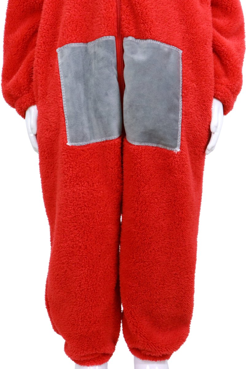 JOYAKIDS® Tele Onesie Kinderen | Carnavalskleding Meisje & Jongen | Verkleedkleren Jongens Meisjes | Rood Verkleedkostuum Kids | Onesie Pyjama | Tubbie Kostuum Kind | Carnaval kleding | Verkleedkleding | Verkleed als | Groepskostuum | Maat 100 — afbeelding 13