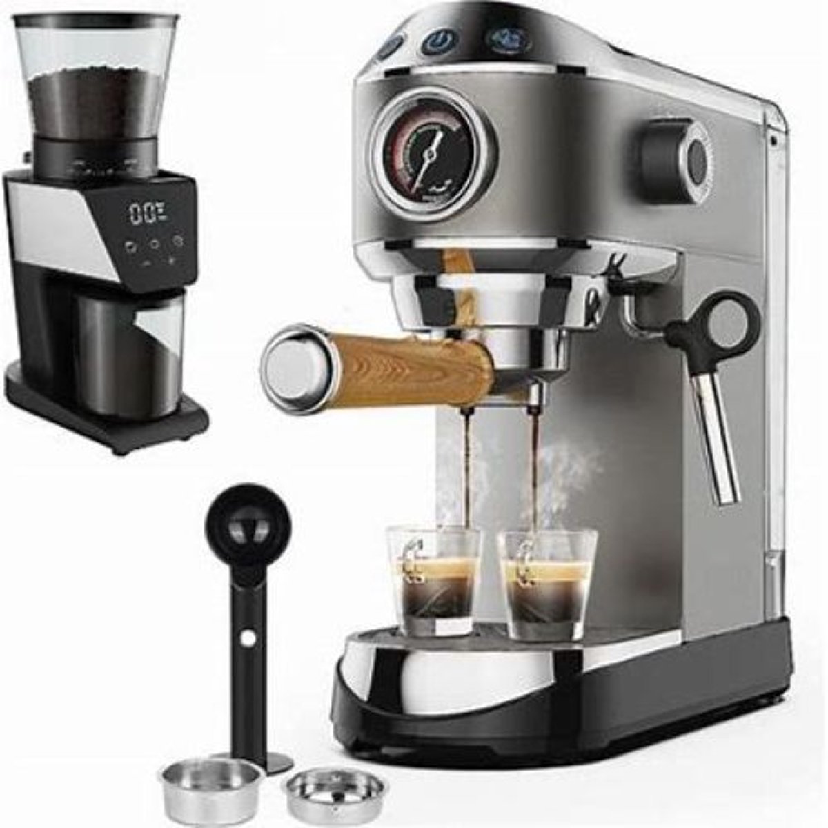 20 Bar Espressomachine met Melkopschuimer – Café‑kwaliteit koffie thuis