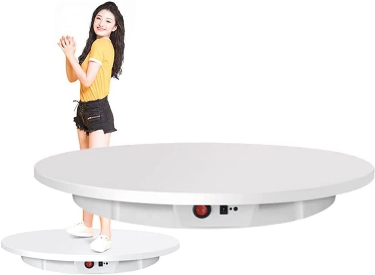 Gemotoriseerde Roterende Draaitafel met Afstandsbediening - 60 cm, 150 kg Capaciteit voor 360 Graden Weergave