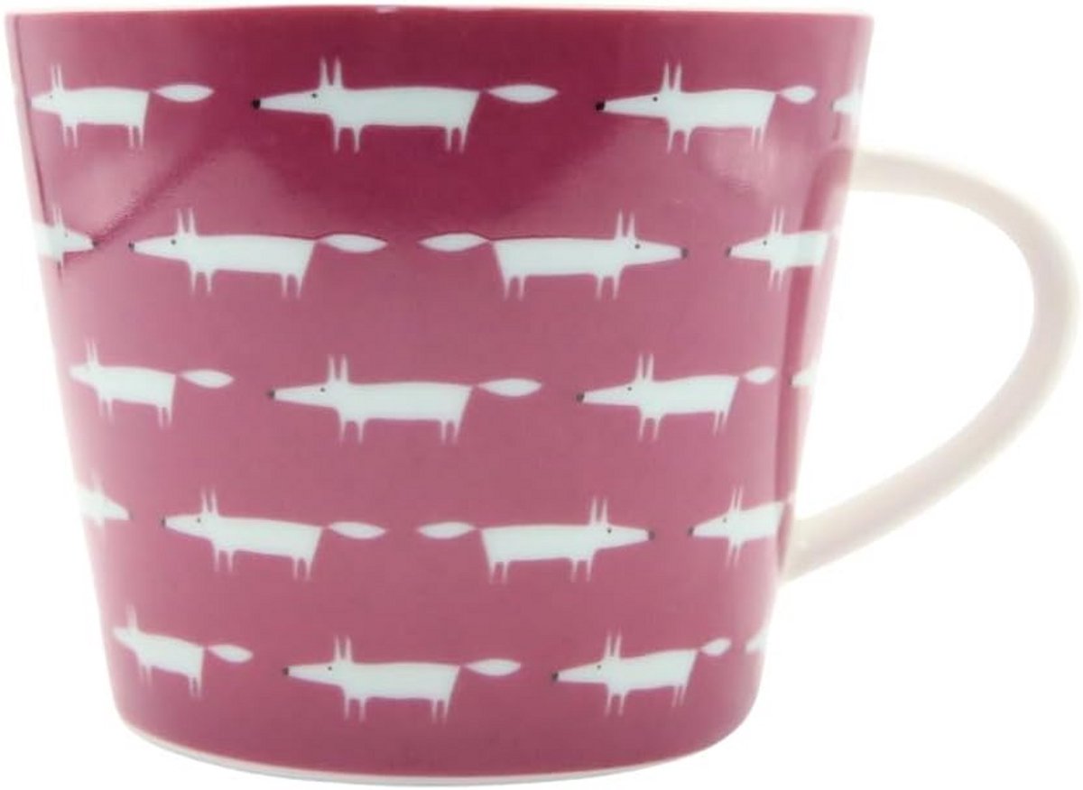Midi Keramische Mok Mr Fox Bessenkleurig - 350 ml - Dieren Design