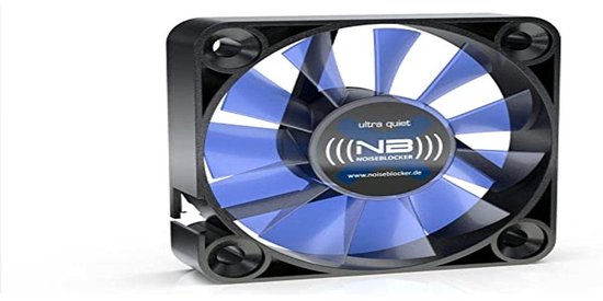 Stille 40mm PC Kastventilator 10mm Dun Zwart met 3-pins Aansluiting