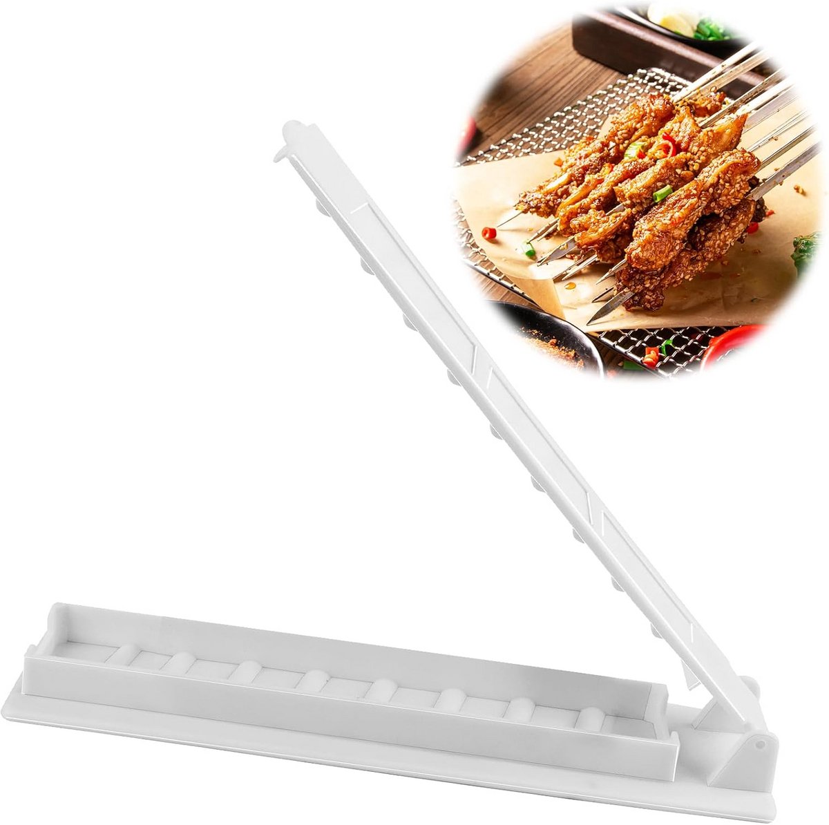 Handmatige Kebab Maker - 28 cm Kebab Vorm voor Barbecue en Picknick