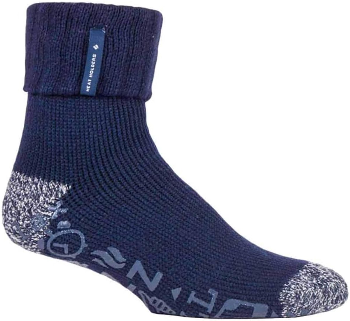 Thermo Fleece Gevoerde Bed Sokken voor Heren met Antislip