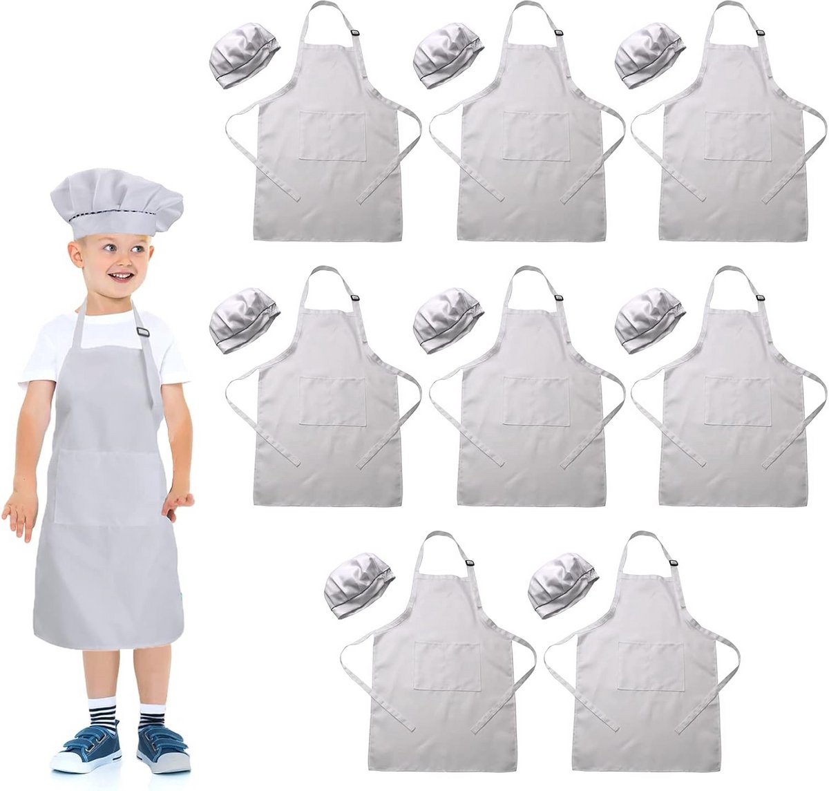 Kinderkoksoutfit: Schort en Koksbuis voor Kinderen