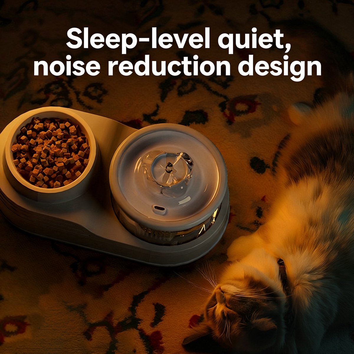 2-in-1 Automatische Kattenvoerbak met Afneembare - afbeelding 2