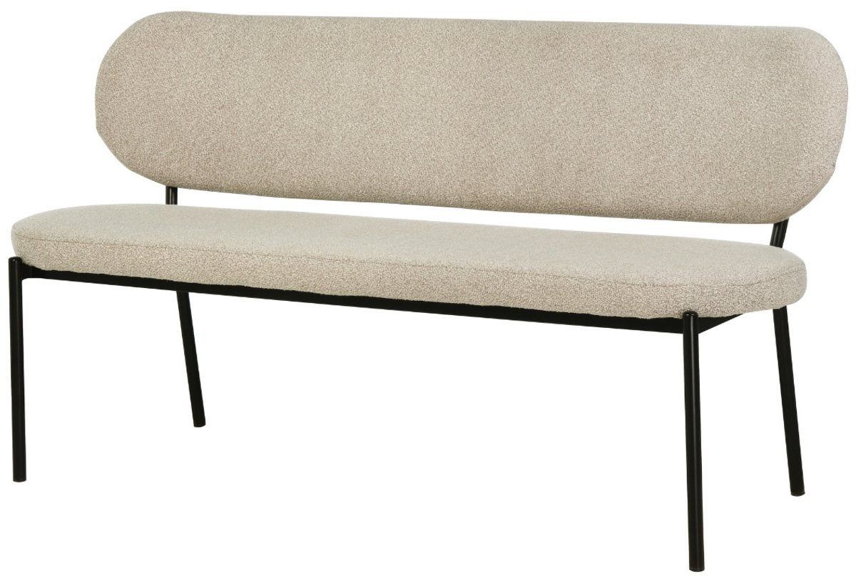 Giga Meubel Eetkamerbank Maddie - Taupe Stof - 160x63x84cm