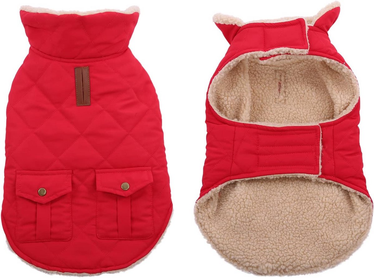 Waterdichte Hondenjas met Dikke Fleece Voering voor Kleine Honden - Warm in de Winter