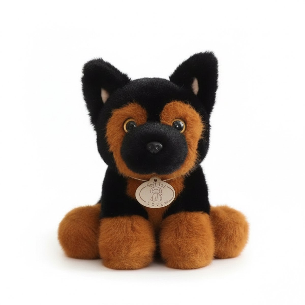 Creasowl® Realistische Hond Knuffel 22cm – Simulatie Pluche Puppy – Zachte Knuffelhond – Decoratief & Cadeau voor Kinderen