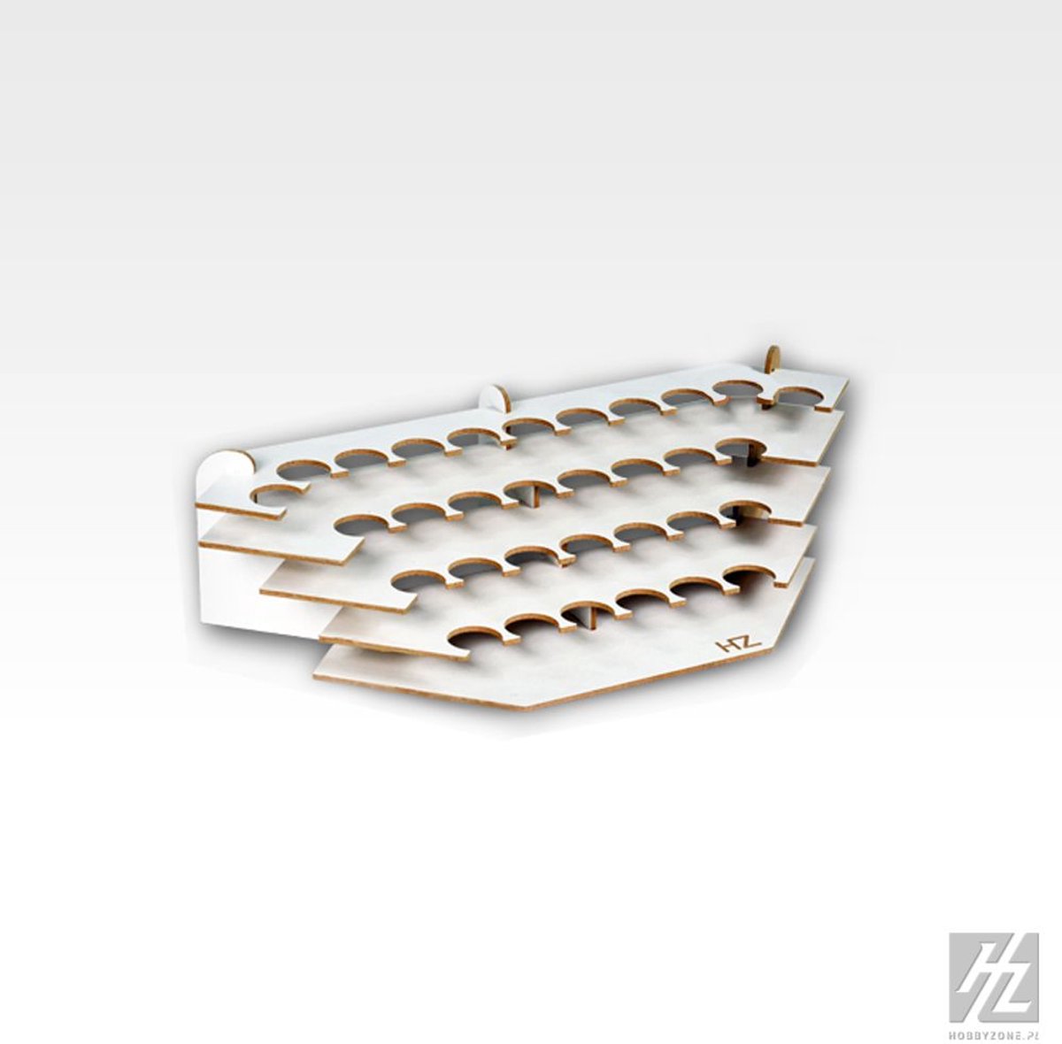 HobbyZone S1NS Hoek Verfrek – 26 mm – 32 Verfpotjes – Modelbouw Organizer