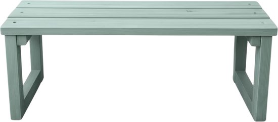 Banc de jardin en bois fait main – Livré monté – Banc de jardin vert 120 x 45 x 45 cm – Idéal pour deux personnes – Traité à l’huile (teinture)