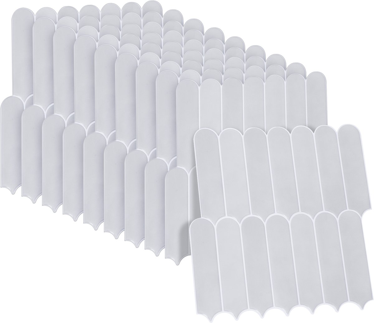 Dekorix plaktegels - Set van 10 zelfklevende tegels - Tegelstickers - Keuken - Badkamer - 25.3*25.3cm - Grijs