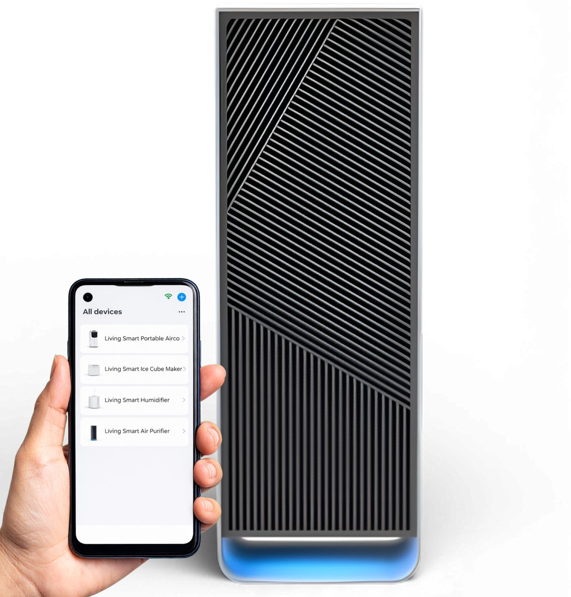 Luchtreiniger / Air Purifier met APP en HEPA filter + koolstoffilter - Werkt tegen huisstofmijt hooikoorts allergie stof
