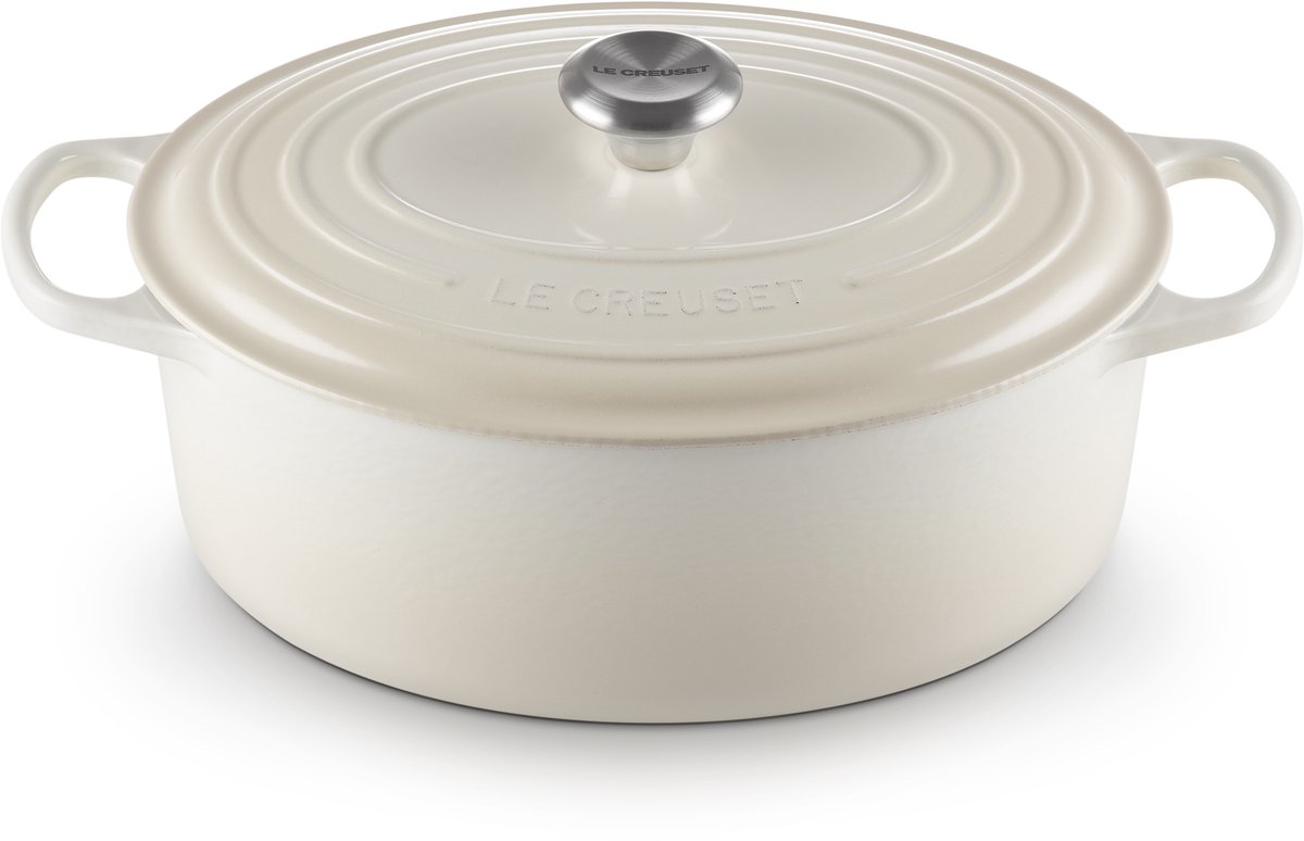 Le Creuset Signature Ovale Braadpan Meringue Ø 31 cm 6,3 L