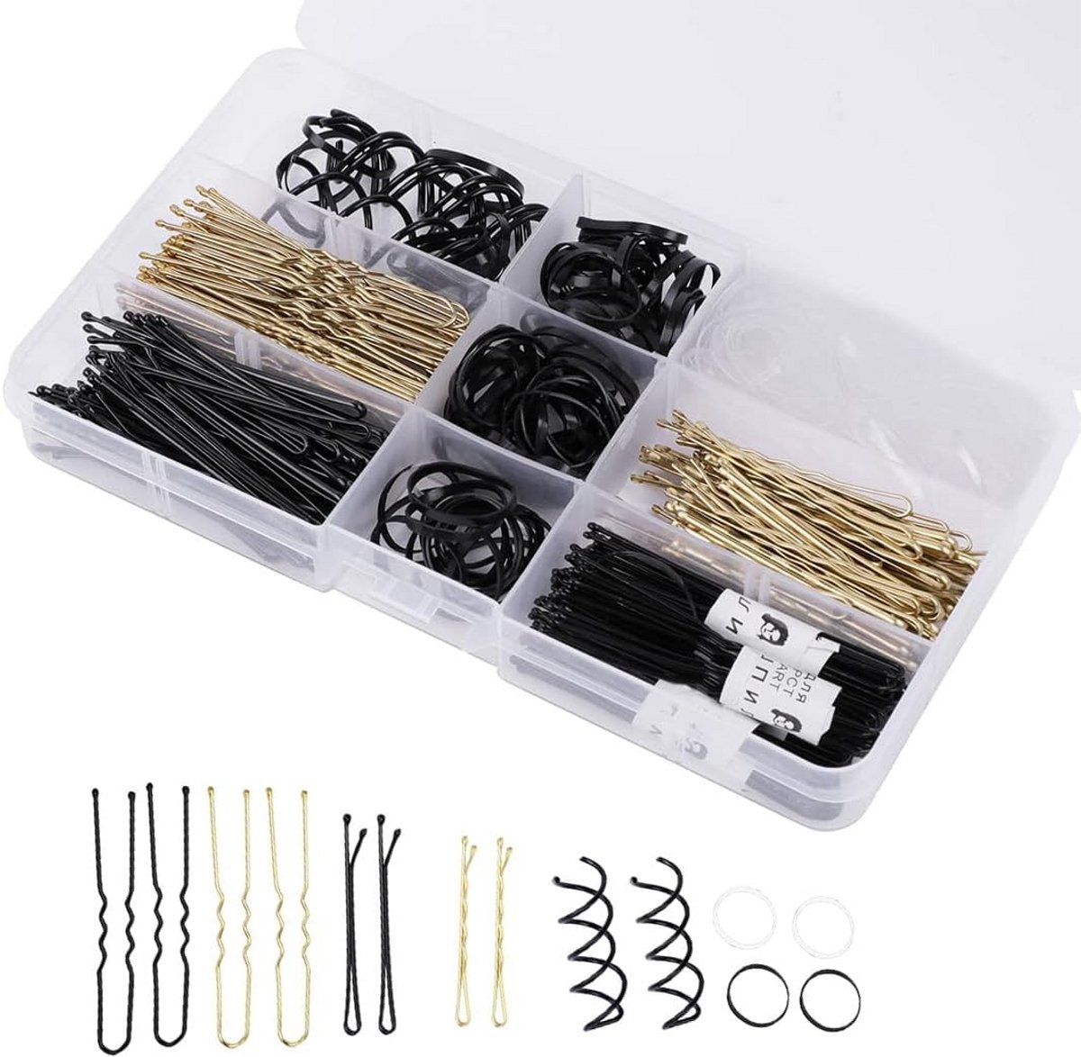 Grote Set Haarspeldjes en Accessoires met Opbergdoos