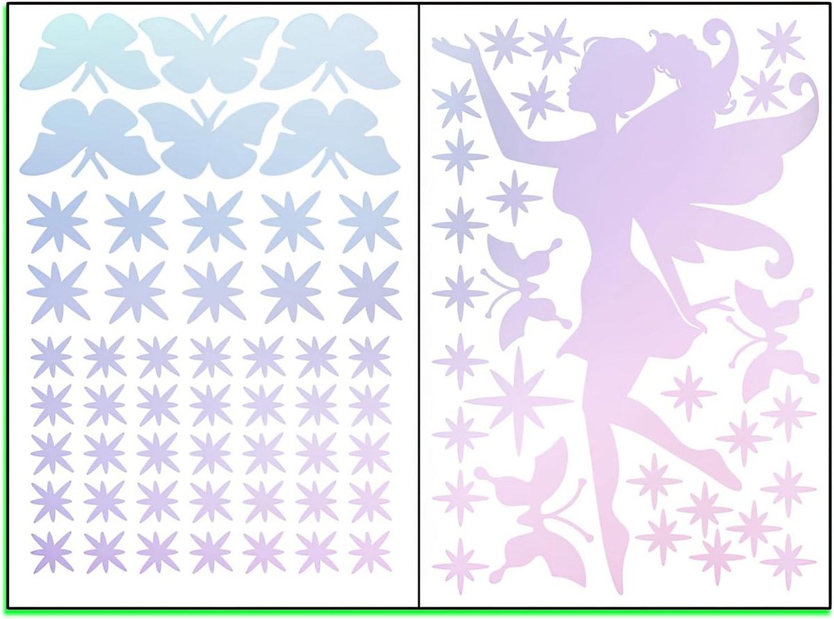 Fosforescerende Sterren Stickers - Glow in the Dark Decoratie - Fluorescerende Punten - Lichtgevende Muurstickers - Kinderen Meisje Slaapkamer - Wanddecoratie - Geschikt voor Baby's - Wit - Sterren Hemel Plafond Deco - Set van 100 Stuks