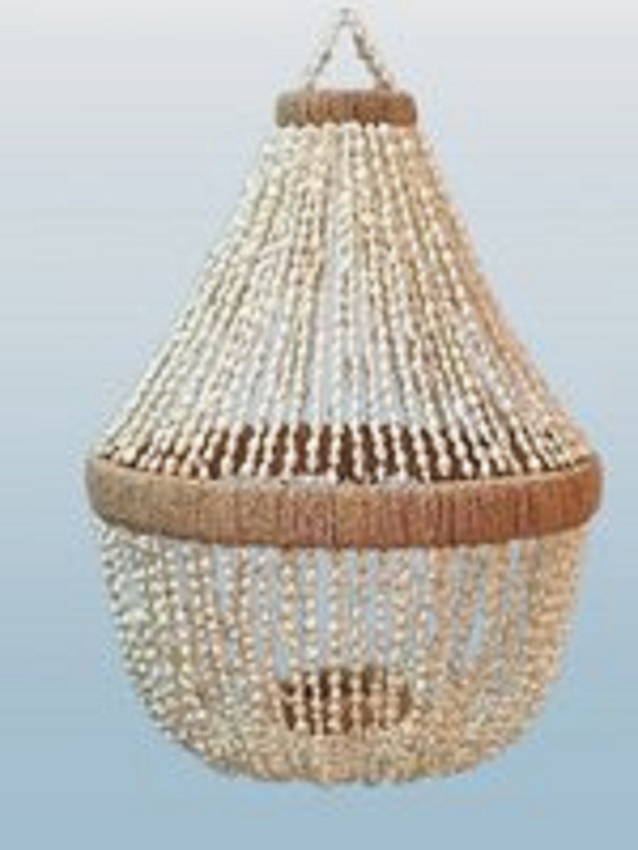 Woonslinger lamp schelpen lamp naturel hanglamp schelp