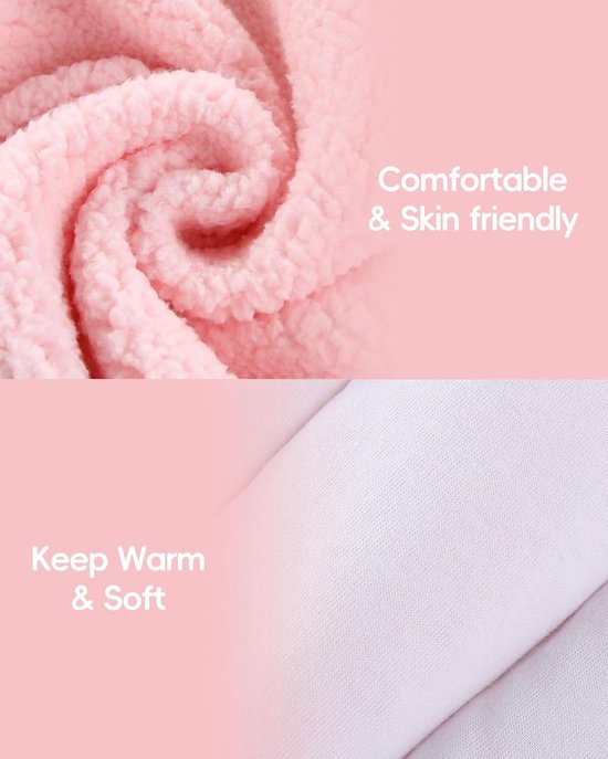 Baby Fleece Sneeuwpak met Capuchon en Voetjes - Warm Rompertje voor Jongens en Meisjes 0-18 Maanden — afbeelding 2