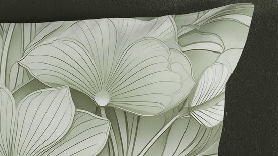 Good Morning dekbedovertrek bloemen - 2 persoons 200x200/220 cm - Groen - 100% Katoen renforce van Merkloos — afbeelding 5