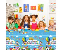 Allecta - School Beginn - tafelzeil - waterdicht - knutselen - tafelkleden - schilderen - kinderverjaardag - eerste schooldag - schoolkind - schildercursus - 130 x 274 cm