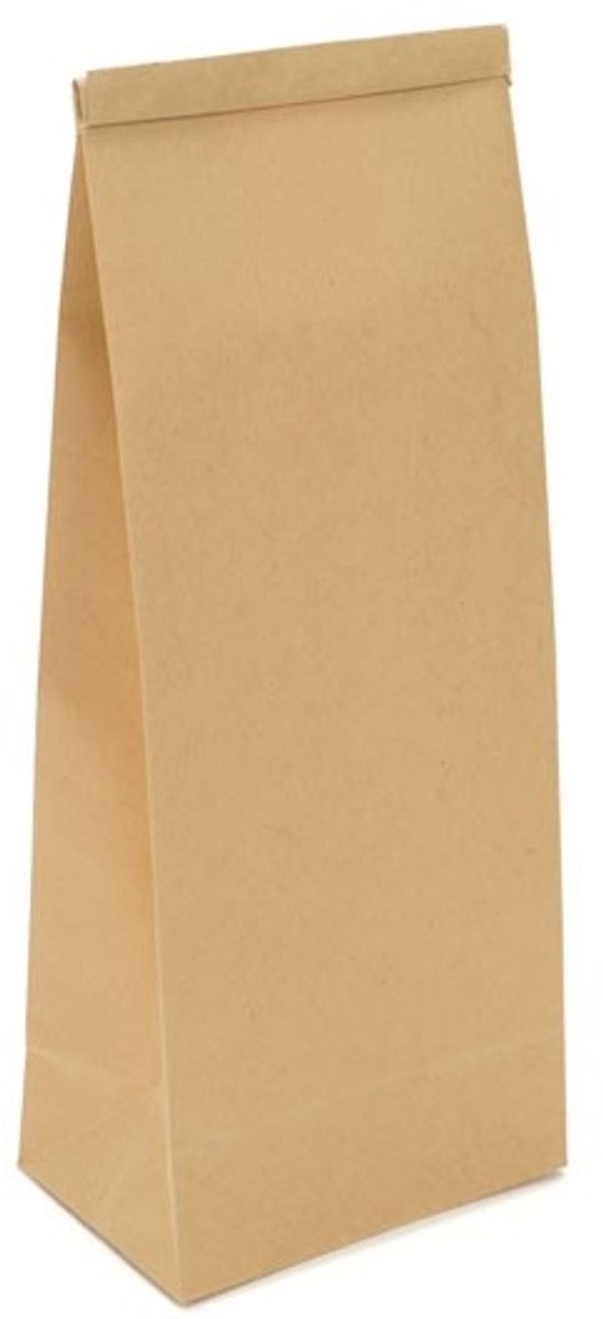 Zakken Kraft Bruin met Sluiting 10,8x6,4x26,7cm (100 stuks)