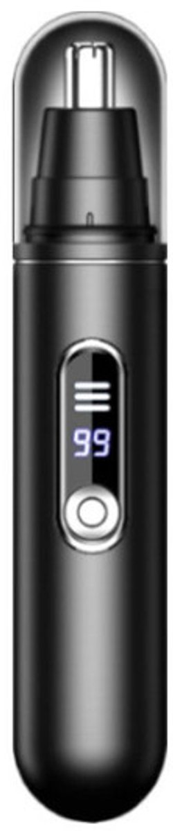 Elektrische neushaartrimmer - neustrimmer - neustrimmer oplaadbaar - Wenkbrauwtrimmer - Gezichtshaartrimmer - Baardtrimmer - Unisex - Zwart - ABS