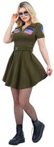 Piloot Top Gun Dame Jurk Kostuum - Maat L