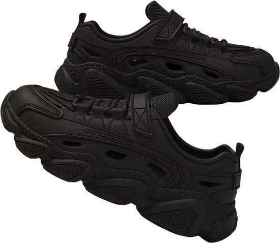 Sandales Hommes Tendance Noir – Slippers Outdoor Hommes, Antidérapant, Résistant à l'usure, Confortable, Sabots Moulés EVA, Chaussures Décontractées Été & Plage, Taille 42-43(EU 38.5)