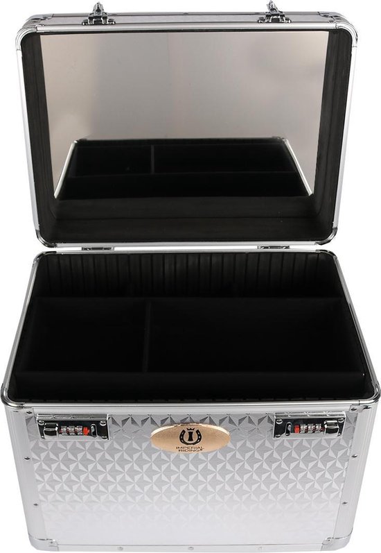 Imperial Riding - Grooming Box Shiny - Silver - 38 x 28 x 31,5 cm - Imperial Riding