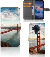 Smartphonehoesje met naam Nokia 5.4 GSM Hoesje Golden Gate Bridge