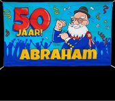 Gevel vlag - Abraham cartoon - XXL= 150 x 90 cm