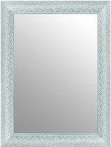 Mozaïek Spiegel Zilver & Wit 62x82 cm – Amira – wand spiegels – Zilveren Wandspiegel – Muur Spiegel – Perfecthomeshop