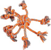 Hondenspeelgoed Octopus - S - Oranje - 8 x 8 x 30 cm