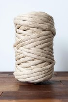 Macramé koord - Zand - 9mm dik - 47 meter - 1100 gram - Touw