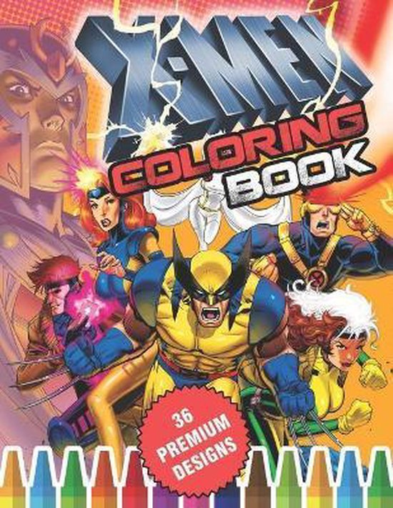 X-Men Coloring Book, Georgette R Brunelle | 9798668076505 | Boeken ...