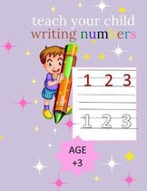 teach your child writing numbers: Number Tracing Book for Preschoolers.