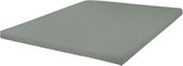 Home bedding- Jersey Hoeslaken voor Topper - 160x200 cm - (tot 5/15cm hoogte) –  Grijs