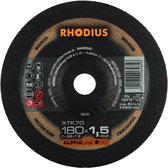 Disque à tronçonner Rhodius 208121 Alphaline I XTK70 - Extra fin - 180 x 22,23 x 1,5 mm - Inox / Acier