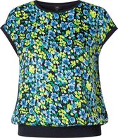 YEST Gentiana T-shirt - Dark Blue Multi-col - maat 44