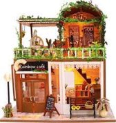 Miniatuur - Rainbow café - met lijm - zonder stofkap