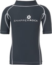 Snapper Rock Unisex UV-zwemshirt  - Donkerblauw / Wit - Maat 98-104