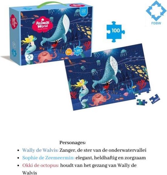 Puzzel kind 3 jaar - Puzzel Onderwaterwereld | Puzzelen voor kinderen –  Leerzame... | bol.com