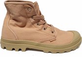 Palladium Pampa Hi Dames Veterschoen 92352670  Salmon pink / Putty Maat 41