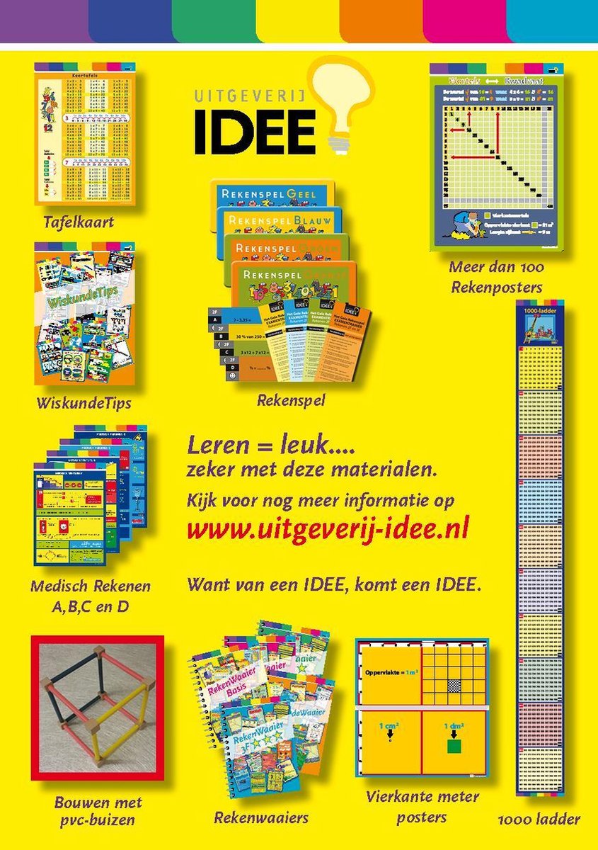 Rekenkaart 100 veld Uitgeverij IDEE Bol