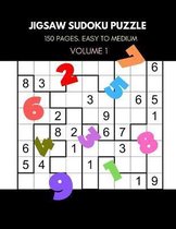 Jigsaw Sudoku Puzzle - 150 Pages Easy to Medium Volume 1