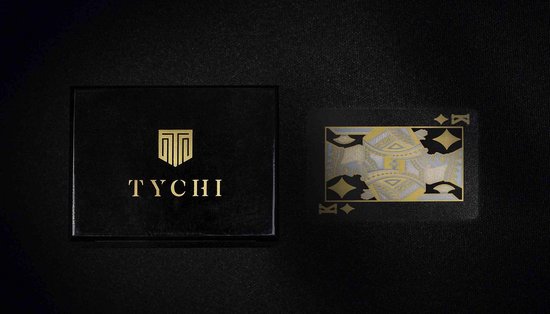 Thumbnail van een extra afbeelding van het spel Tychi - 3 of a kind speelkaarten - goud zilver zwart - kaartspel - speelkaarten volwassenen - pokerkaarten - kaarten - waterdicht – houder