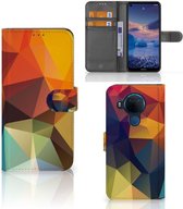 Leuk Hoesje Nokia 5.4 Smartphone Cover Polygon Color