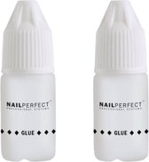 NailPerfect Nagellijm 2 x 3 gr voor Nagelverlenging - Nail Art & Nepnagels