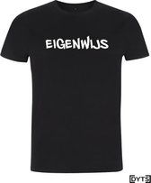 T-shirt | Karaktereigenschappen | Eigenwijs03 - S, Wit, Dames