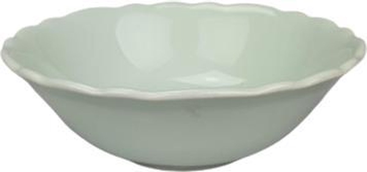 Konya Kom - Mint groen - Porselein - Ø 14.5 x 6 cm - Set van 4