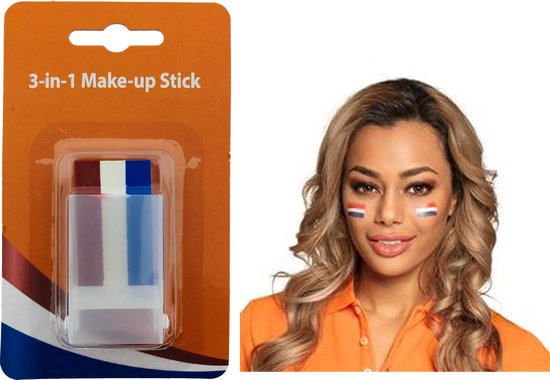 Make-up Stick - Schminkstift - Schminkstick - Rood Wit Blauw - WK - Koningsdag - Benza